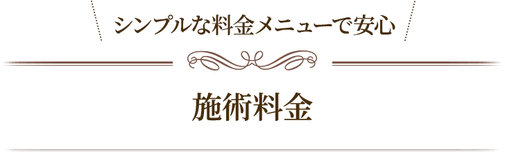 施術料金